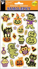 Samolepky svtc ve tm Halloween 25x14 cm   10212