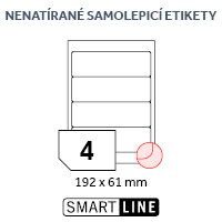 Etikety EUROLABELS 192x61mm, bl, 4ks/arch, 100 arch, samolepc