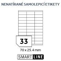 Etikety EUROLABELS 70x25,4mm, bl, 33ks/arch, 100 arch, samolepc