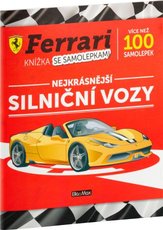 Kniha samolepek FERRARI silnin vozy  erven K-FP-0101