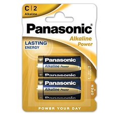 Baterie alkalick, C (LR14), mal monolnek, C, 1.5V, Panasonic, blistr, 2-pack, Alkaline Power