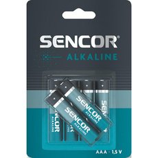 Baterie alkalick, AAA (LR03), AAA, 1.5V, Sencor, blistr, 6-pack