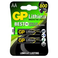 Baterie lithiov, AA (LR6), AA, 1.5V, GP, blistr, 2-pack