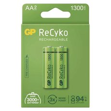 Nabjec baterie, AA (HR6), 1.2V, 1300 mAh, GP, paprov krabika, 2-pack, ReCyko