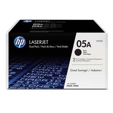 HP originln toner CE505D, HP 05A, black, 4600 (2x2300)str., 2ks