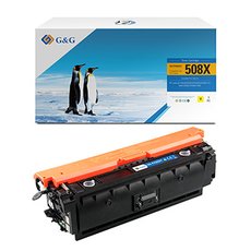 G&amp;G kompatibiln toner s HP CF362X, NT-PH362XY, HP 508X, yellow, 9500str., high capacity