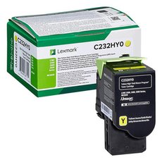 Lexmark originln toner C232HY0, yellow, 2300str., high capacity, return