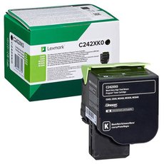 Lexmark originln toner C242XK0, black, 6000str., extra high capacity, return