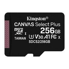 Kingston pamov karta Canvas Select Plus, 256GB, micro SDXC, SDCS2/256GBSP, UHS-I U1 (Class 10), A