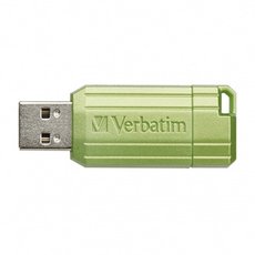 Verbatim USB flash disk, USB 2.0, 128GB, Store,N,Go PinStripe, zelen, 49462, pro archivaci dat