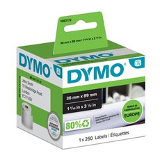 Dymo paprov ttky 89mm x 36mm, bl, velk, 1x260 ks, 1983172