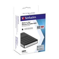 Verbatim extern pevn disk, Store N Go Secure Portable, 2.5&quot;, USB 3.0 (3.2 Gen 1), 1TB, 53401,