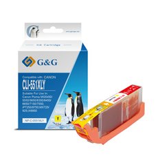 G&amp;G kompatibiln ink s CLI551Y XL, NP-C-0551XLY, yellow, 10,2ml, ml high capacity