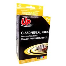 UPrint kompatibiln ink s CLI551, C-551XL-PACK, 2xblack/1xcyan/1xmagenta/1xyellow