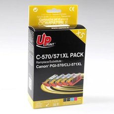 UPrint kompatibiln ink s CLI571, C-570/571XL PACK, 2xblack/1xcyan/1xmagenta/1xyellow, high capacity