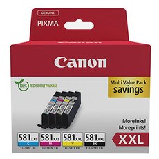 Canon originln ink CLI-581 XXL CMYK, 1998C007, CMYK, 4*11.7ml, very high capacity, 4-pack