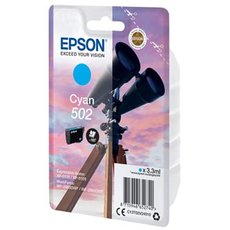 Epson originln ink C13T02V24010, 502, T02V240, cyan, 165str., 3.3ml