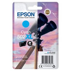 Epson originln ink C13T02W24010, 502XL, T02W240, cyan, 470str., 6.4ml