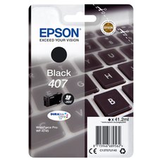 Epson originln ink C13T07U140, 407XL, black, 2600str., 41.2ml