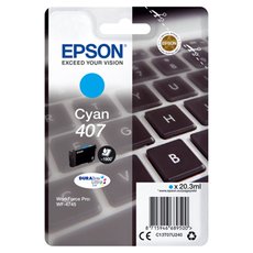 Epson originln ink C13T07U240, 407XL, cyan, 1900str., 20.3ml