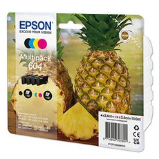 Epson originln ink C13T10G64010, T10G640, 604, CMYK, 500str., 3x2.4/3.4ml