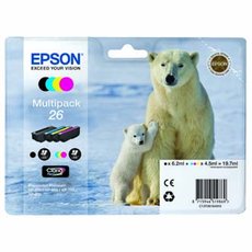 Epson originln ink C13T26164010, T261640, CMYK, 3x4,5/6,2ml