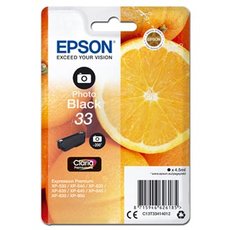 Epson originln ink C13T33414012, T33, photo black, 4,5ml