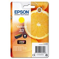 Epson originln ink C13T33444012, T33, yellow, 4,5ml