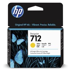 HP originln ink 3ED69A, HP 712, yellow, 29ml