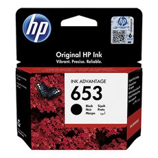 HP originln ink 3YM75AE, HP 653, black, 360str.