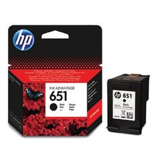 HP originln ink C2P10AE, HP 651, black, 600str.