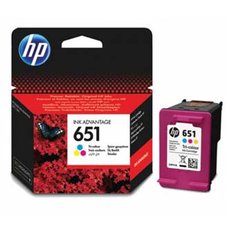 HP originln ink C2P11AE, HP 651, tri-colour, 300str.