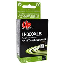 UPrint kompatibiln ink s CC641EE, HP 300XL, H-300XL-B, black, 19ml