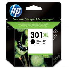 HP originln ink CH563EE, HP 301XL, black, blistr, 430str.