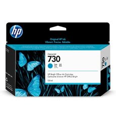 HP originln ink P2V62A, HP 730, cyan, 130ml