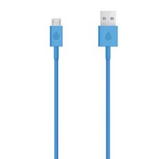 USB kabel (2.0), USB A samec - microUSB samec, 1m, modr, DOPRODEJ