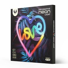 Neon LED RGB LOVE IN HEART FLRN02 + RC Forever Light