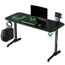 ULTRADESK Hern stl FRAG - GREEN V3, 140x60 cm, 76 cm, s XXL podlokou pod my, s ultradesk BEAM, d