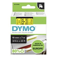 Dymo originln pska do tiskrny ttk, Dymo, 45808, S0720880, ern tisk/lut podklad, 7m, 19mm,