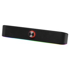 Defender Soundbar Z10, 2.0, 6W, ern, regulace hlasitosti, LED podsvcen, USB/Bluetooth, 80Hz-20kH