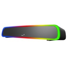 Genius SoundBar 200BT, 2.0, 4W, ern, regulace hlasitosti, podsvcen, 3,5 mm jack/ bluetooth, 120H