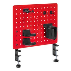 Powerton Pegboard upnac na stl, erven, hern