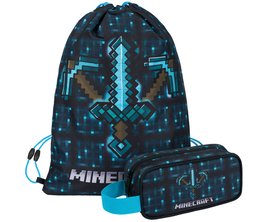 MINECRAFT 2 SET Blue Axe and Sword: penl, sek