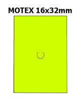 Etikety cenov 16x23mm/54kot (870et) Motex lut signln obdlnkov