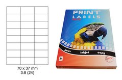 Etikety Print Emy 70x37mm, bl 24ks/arch, 100 arch, samolepc