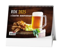 Stoln kalend - Rok 2025 s eskmi minipivovary