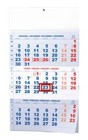Nstnn kalend - Tmsn - A3 (s mezinrodnmi svtky) - modr