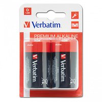 Baterie alkalick, LR20, velk monolnek, D, 1.5V, Verbatim, blistr, 2-pack, 49923, velk monolne