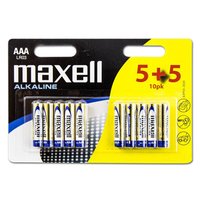 Baterie alkalick, AAA (LR03), AAA, 1.5V, Maxell, blistr, 10-pack