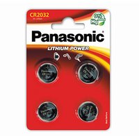 Baterie lithiov, knoflkov, CR2032, 3V, Panasonic, blistr, 4-pack
